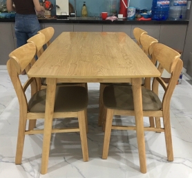 Bộ bàn ăn Mango 6 ghế