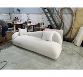 Sofa băng 1.8m vải cừu làm theo yêu cầu